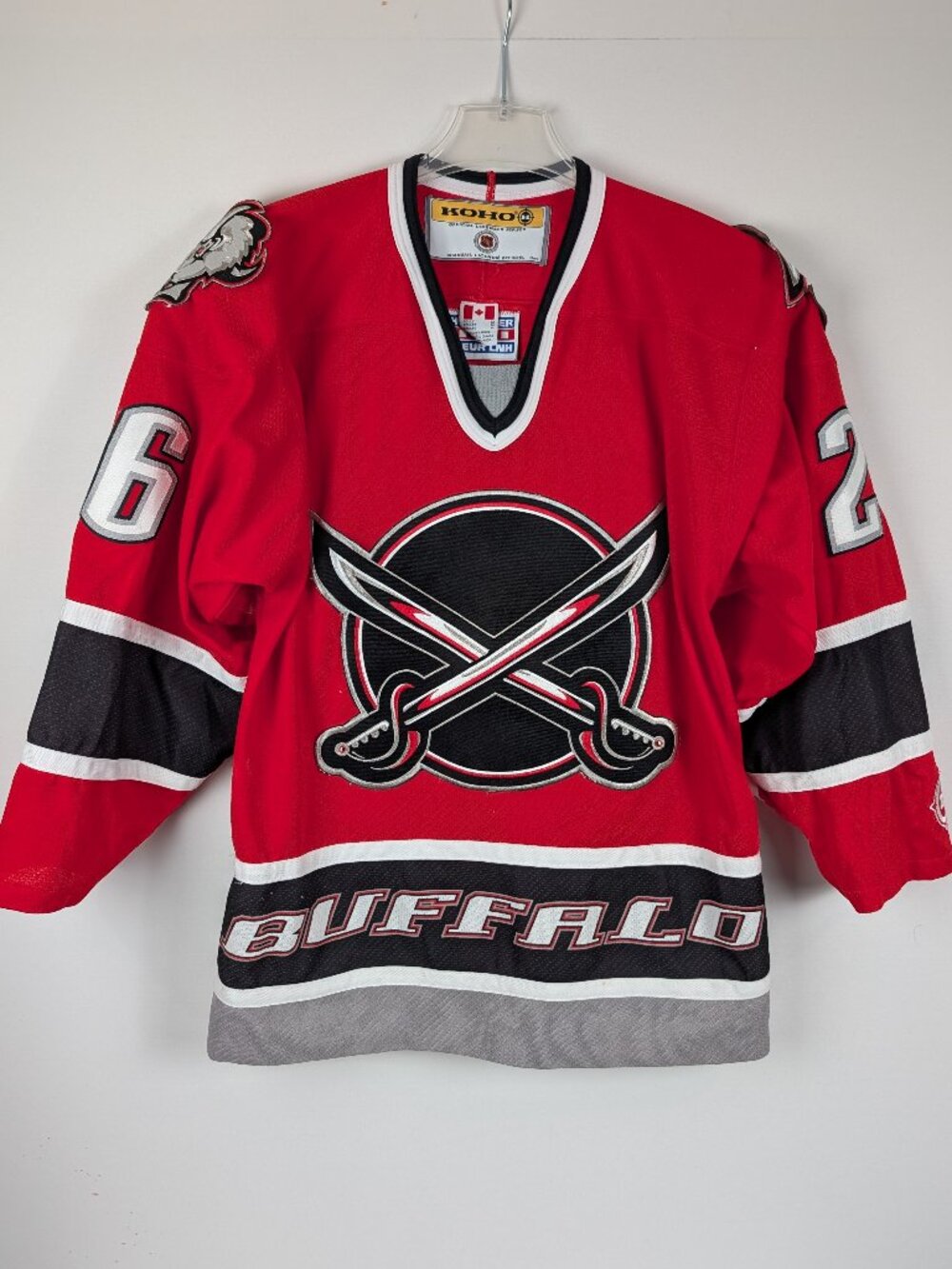 Buffalo Sabres Red 3rd jersey - Eric Boulton KOHO - Medium